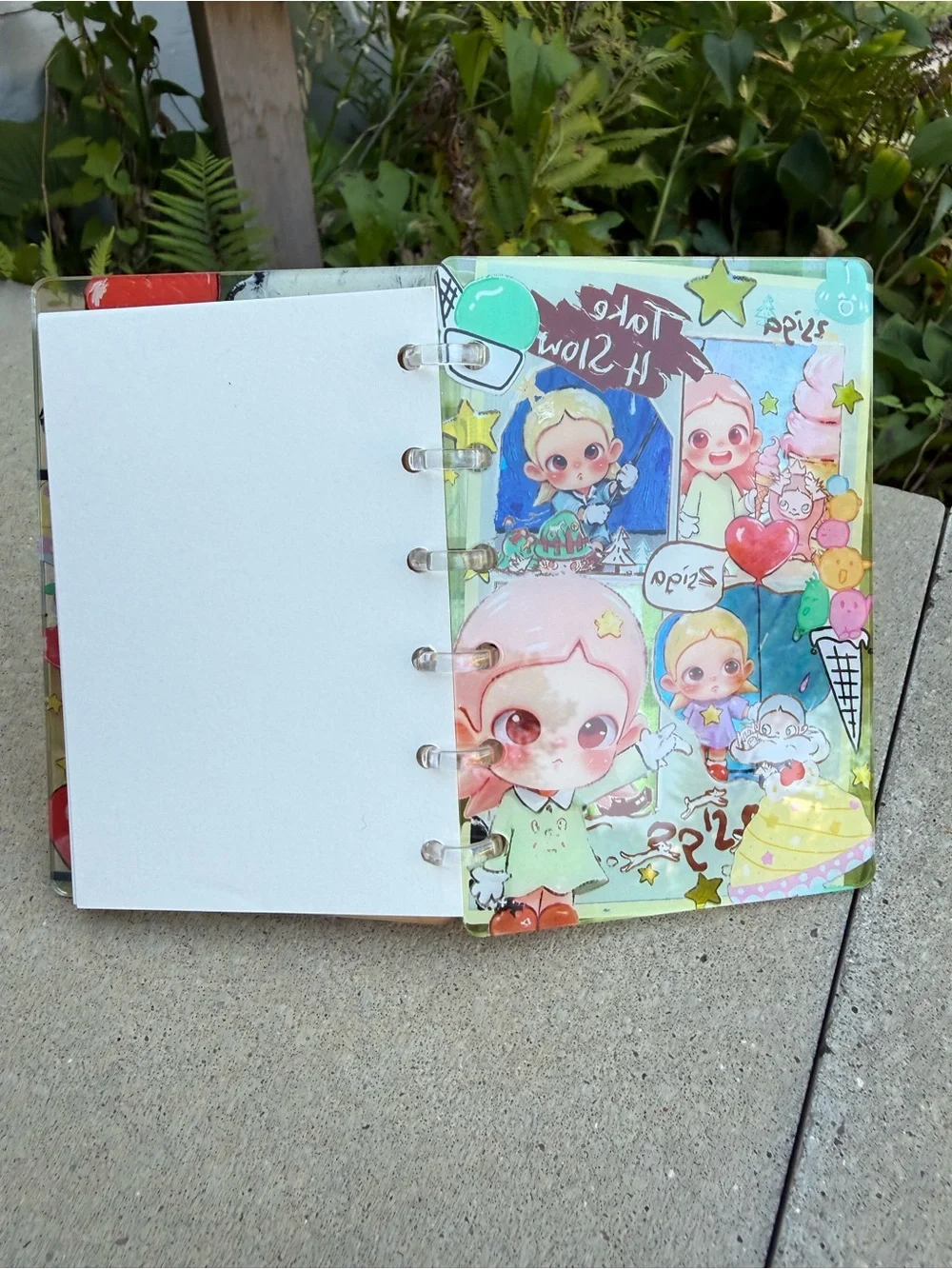 Zsiga Acrylic Shaker Ice Cream Notebook